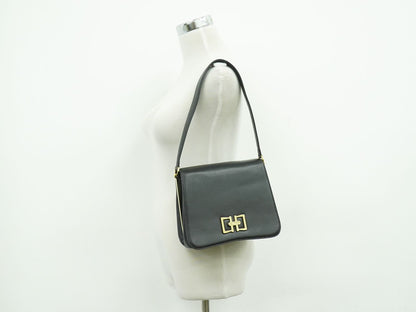 Salvatore Ferragamo ガンチーニ ショルダーバッグ ブラック