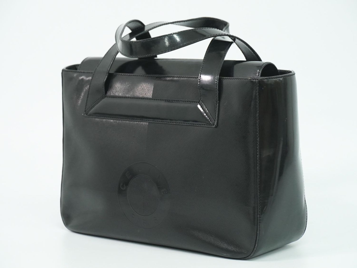 CELINE ロゴ トートバッグ ブラック