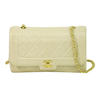 CHANEL ダイアナ ココマーク ショルダーバッグ ベージュ