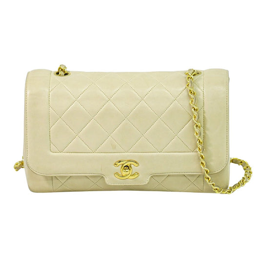 CHANEL ダイアナ ココマーク ショルダーバッグ ベージュ