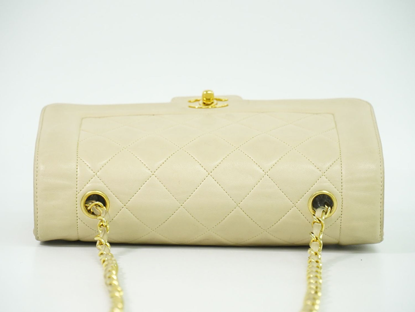 CHANEL ダイアナ ココマーク ショルダーバッグ ベージュ