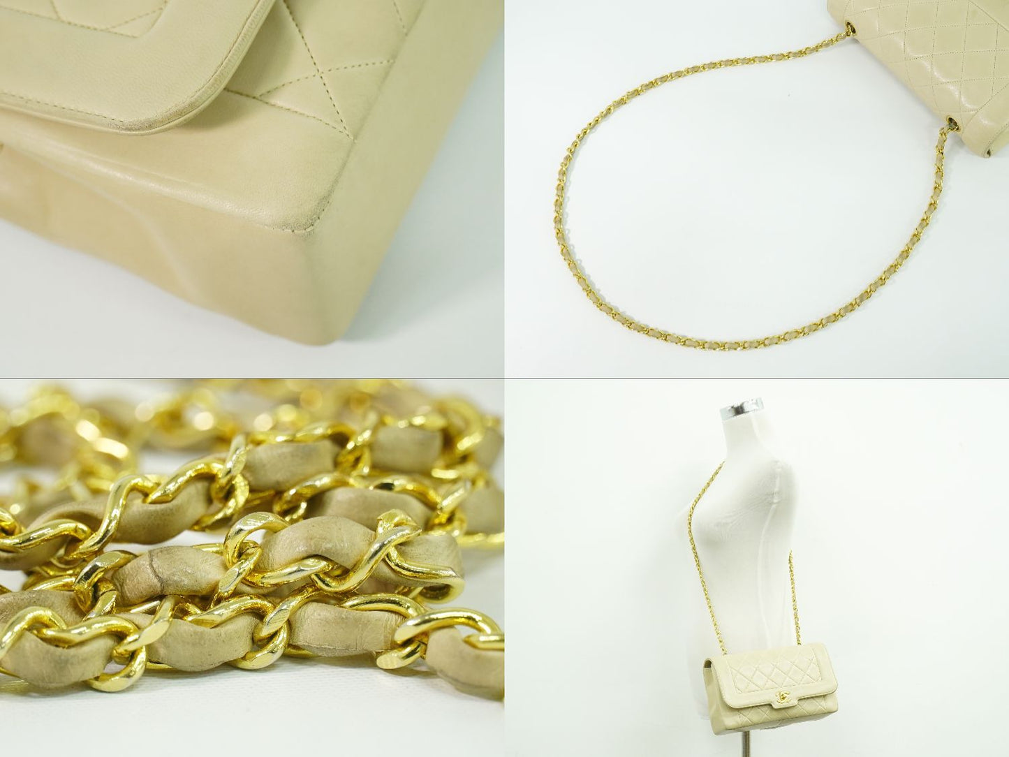 CHANEL ダイアナ ココマーク ショルダーバッグ ベージュ