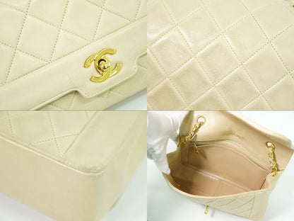 CHANEL ダイアナ ココマーク ショルダーバッグ ベージュ