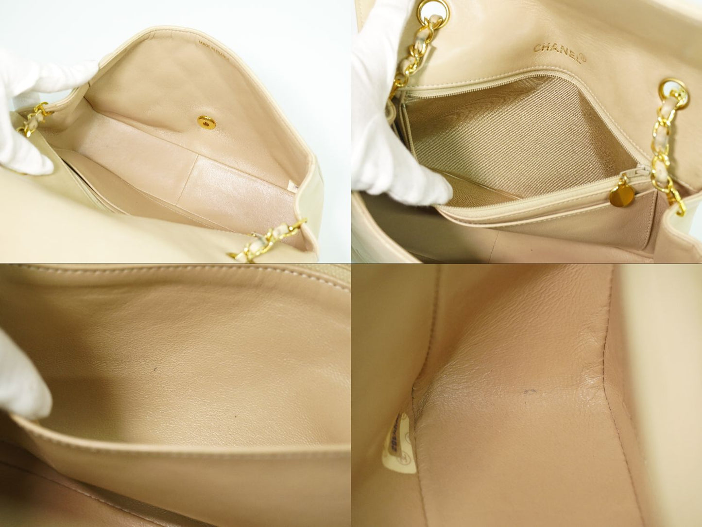 CHANEL ダイアナ ココマーク ショルダーバッグ ベージュ