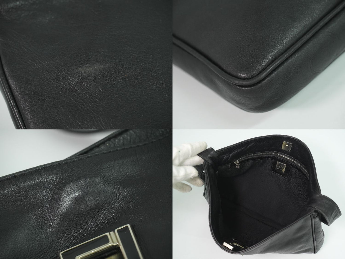 FENDI ロゴ ショルダーバッグ ブラック