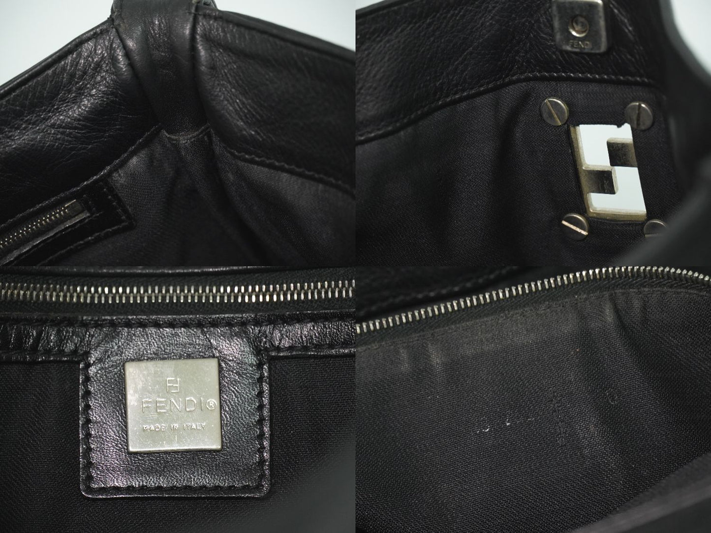 FENDI ロゴ ショルダーバッグ ブラック