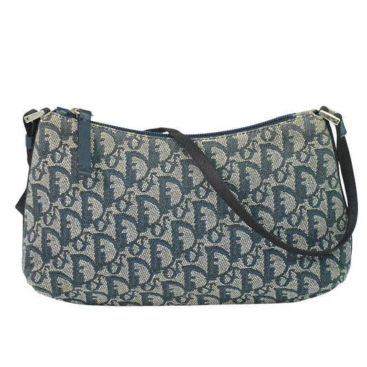 Christian Dior トロッター ショルダーバッグ ネイビー