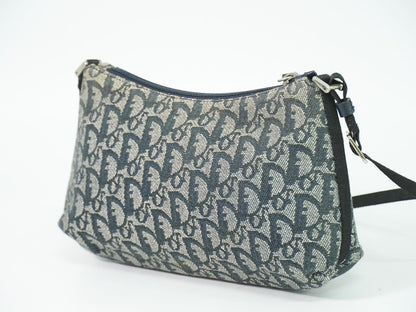 Christian Dior トロッター ショルダーバッグ ネイビー