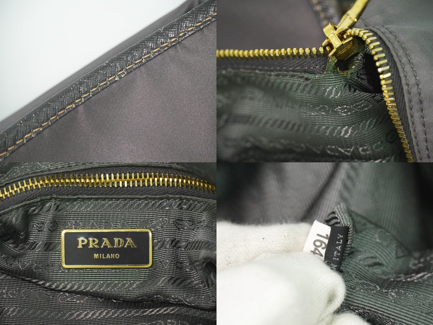 PRADA メッセンジャーバッグ グレー
