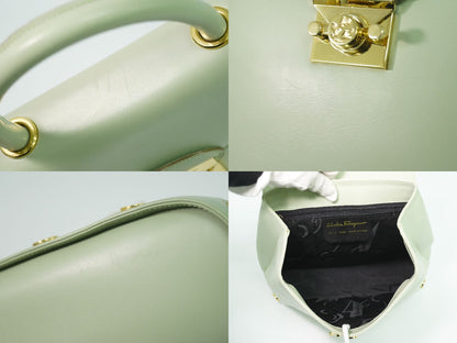 Salvatore Ferragamo ハンドバッグ ミントグリーン