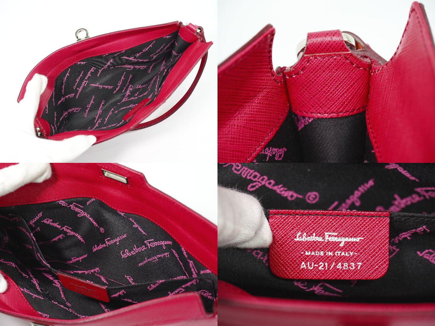Salvatore Ferragamo ガンチーニ ショルダーバッグ ピンク