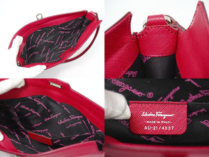Salvatore Ferragamo ガンチーニ ショルダーバッグ ピンク