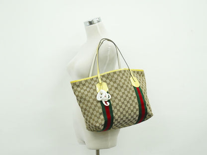 GUCCI シェリーライン GGキャンバス ショルダーバッグ ベージュ イエロー 211970