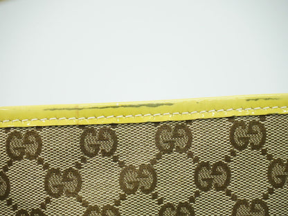 GUCCI シェリーライン GGキャンバス ショルダーバッグ ベージュ イエロー 211970