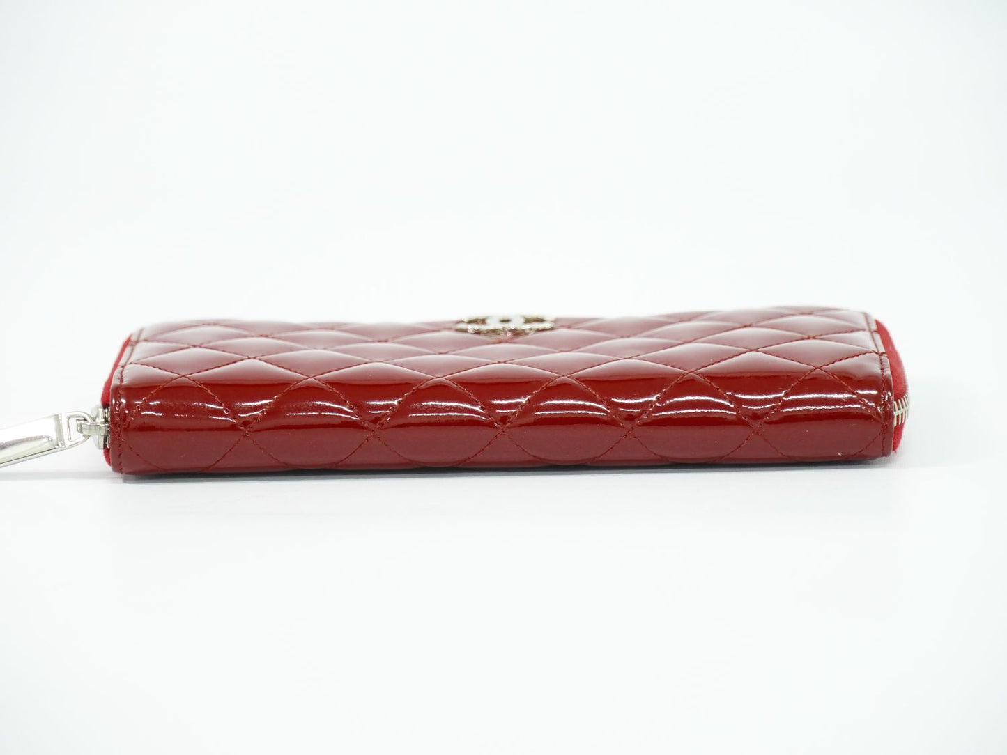 CHANEL ココマーク マトラッセ 長財布 レッド