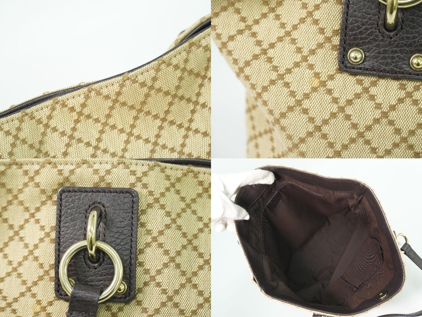 GUCCI ディアマンテ トートバッグ ベージュ 353706
