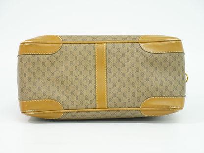 GUCCI オールドグッチ マイクロGG ミニ ボストンバッグ ブラウン