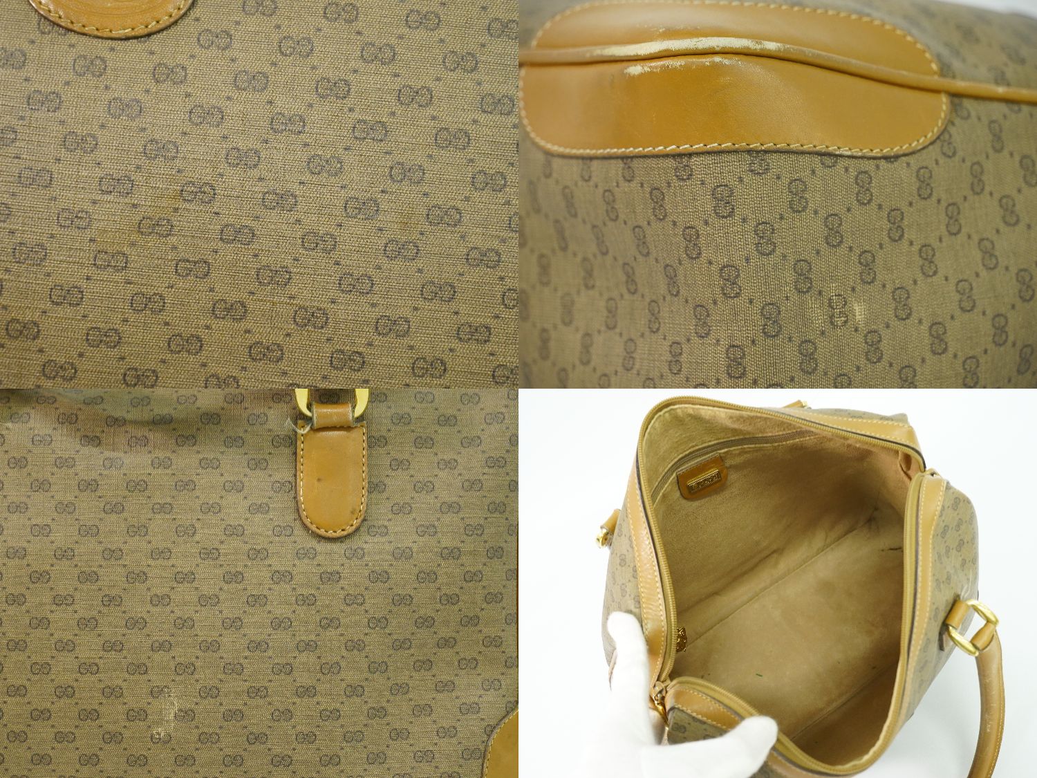 銀座買取 GUCCI マイクロGG ミニボストンバッグ オールドグッチ 