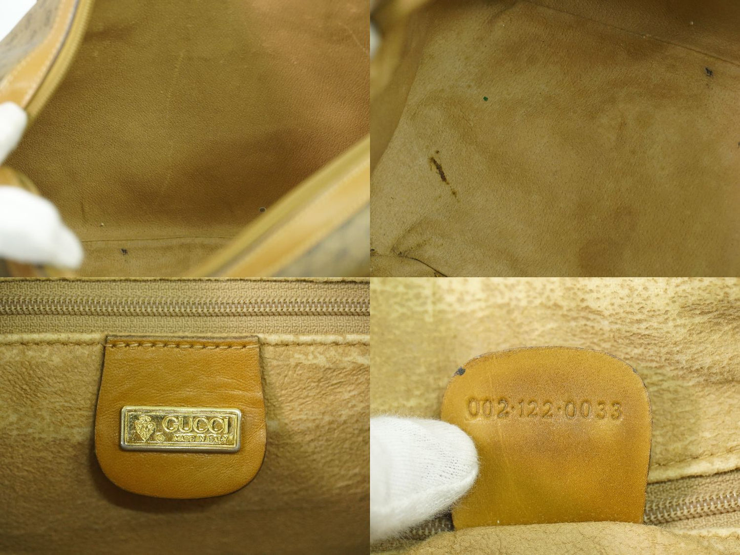 GUCCI オールドグッチ マイクロGG ミニ ボストンバッグ ブラウン