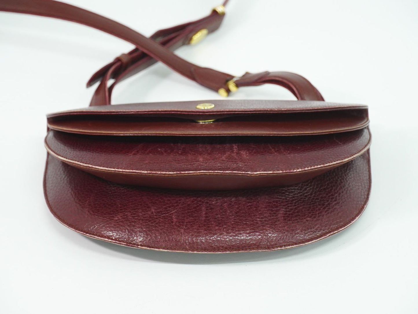 Cartier マストライン ショルダーバッグ ボルドー