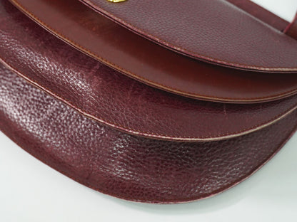 Cartier マストライン ショルダーバッグ ボルドー