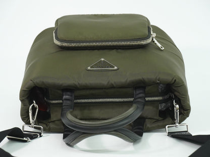 PRADA テスート ポケット 2WAY ショルダーバッグ カーキ 1BG273