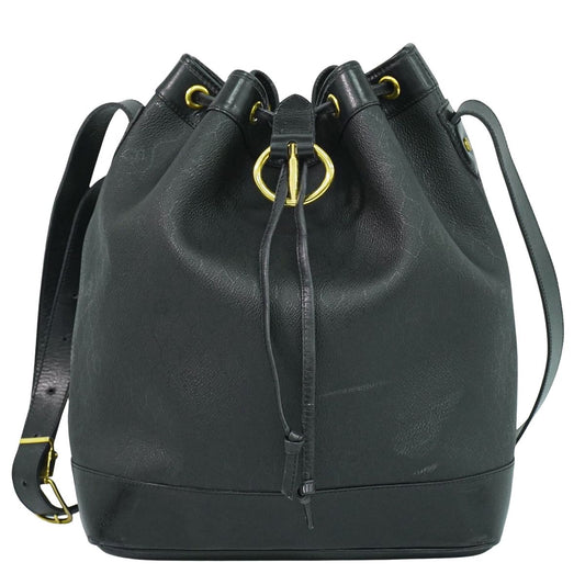 Christian Dior ハニカム柄 ショルダーバッグ ブラック