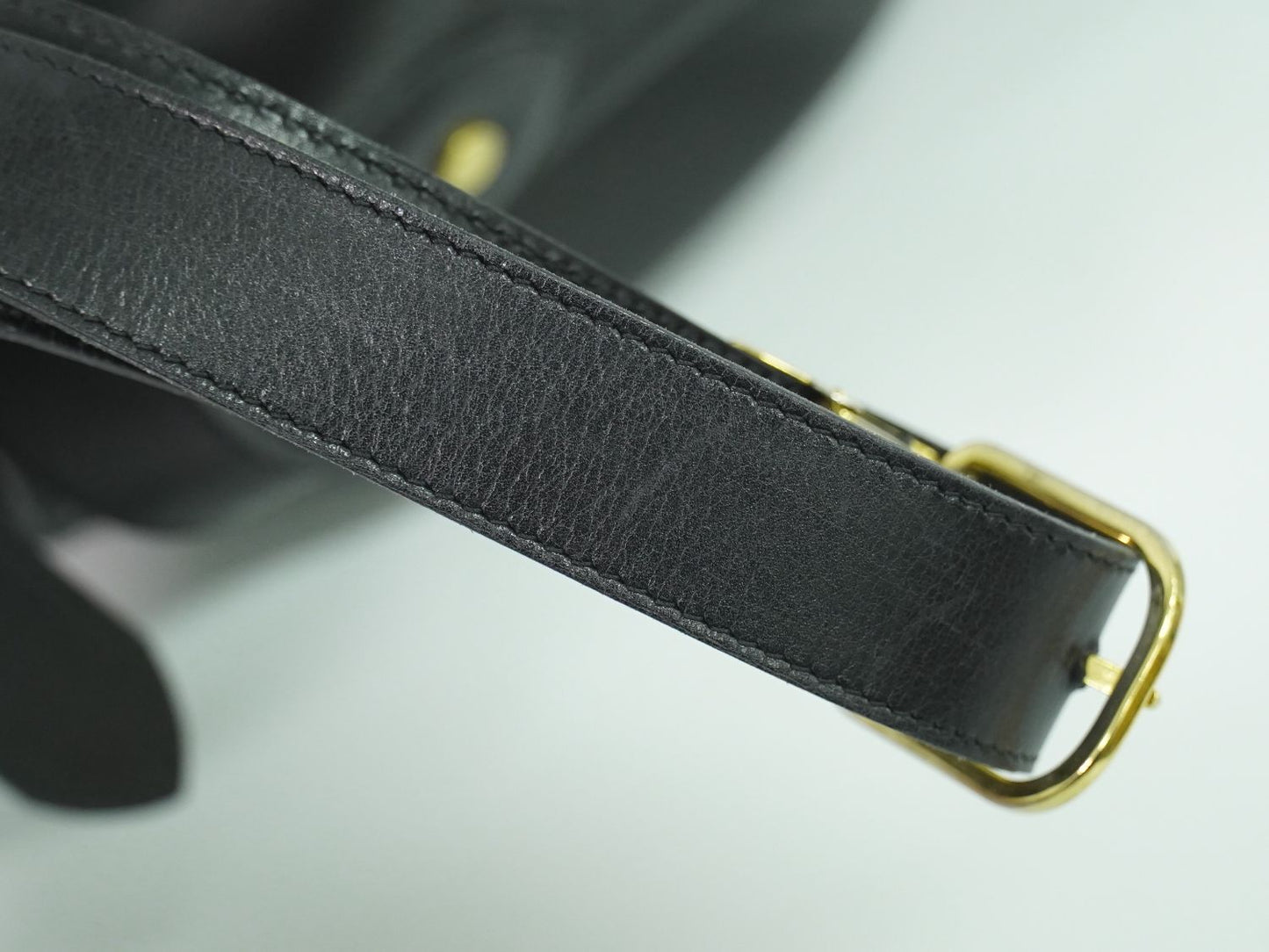 Christian Dior ハニカム柄 ショルダーバッグ ブラック