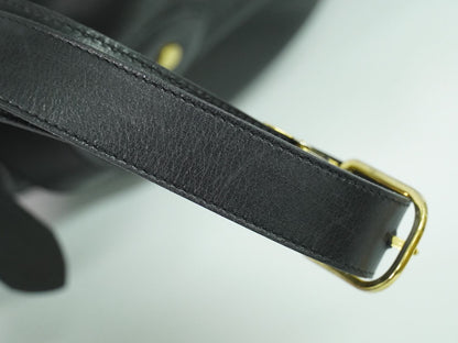 Christian Dior ハニカム柄 ショルダーバッグ ブラック