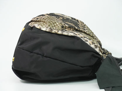 PRADA パイソン柄 2WAY ショルダーバッグ ブラック マルチカラー