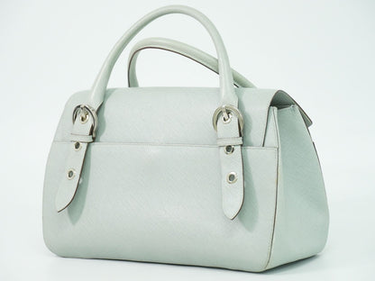 Salvatore Ferragamo ガンチーニ ハンドバッグ ライトブルー