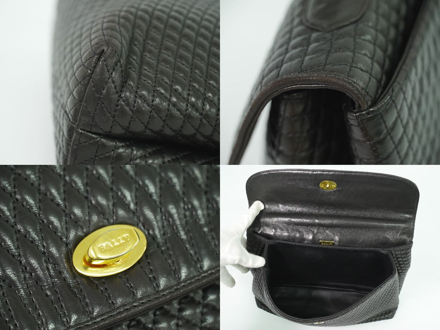 BALLY ハンドバッグ ブラック