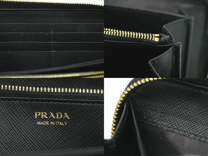 PRADA リボン 長財布 ブラック