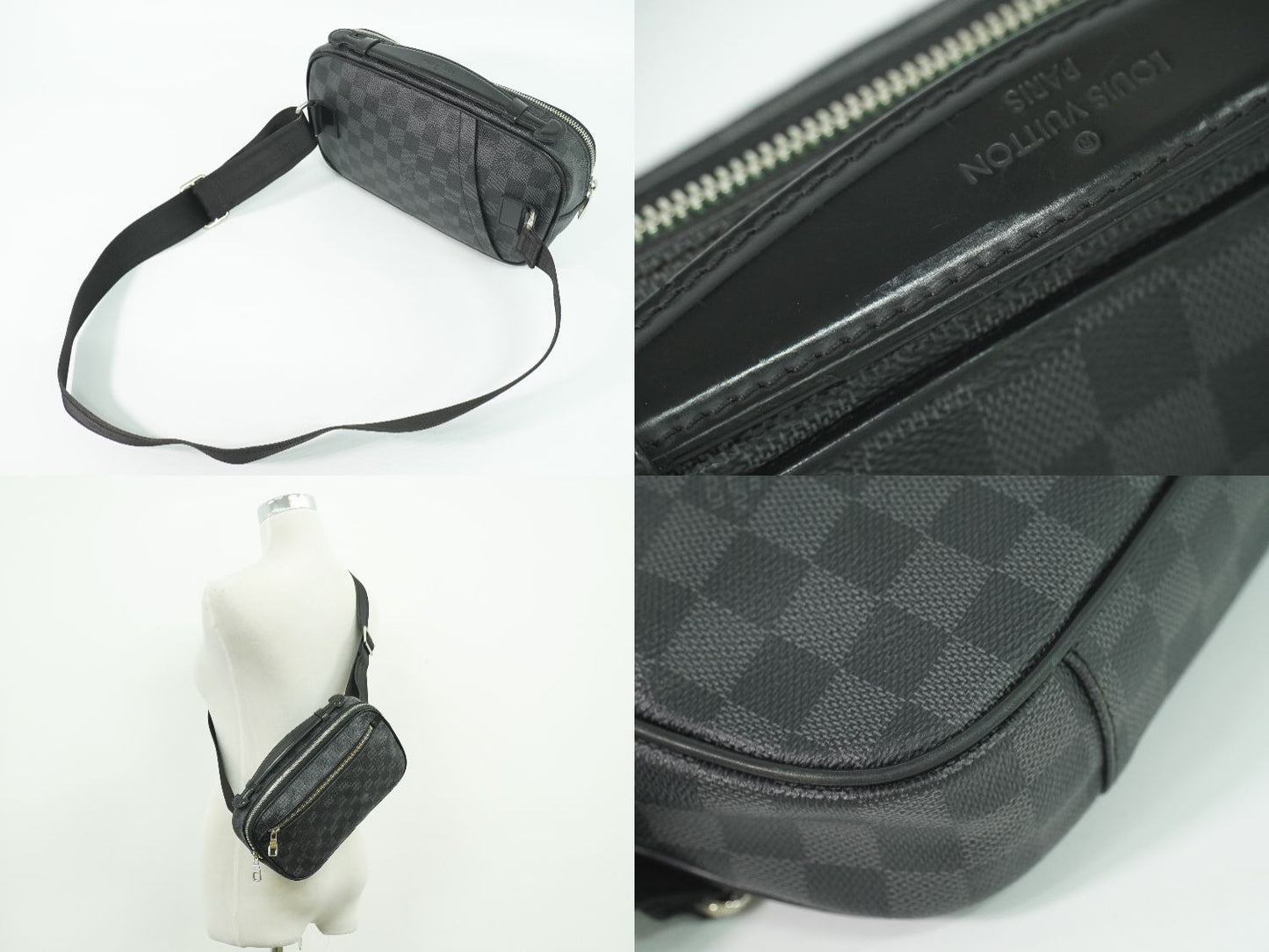 LOUIS VUITTON アンブレール ダミエ グラフィット ボディバッグ ブラック グレー N41289