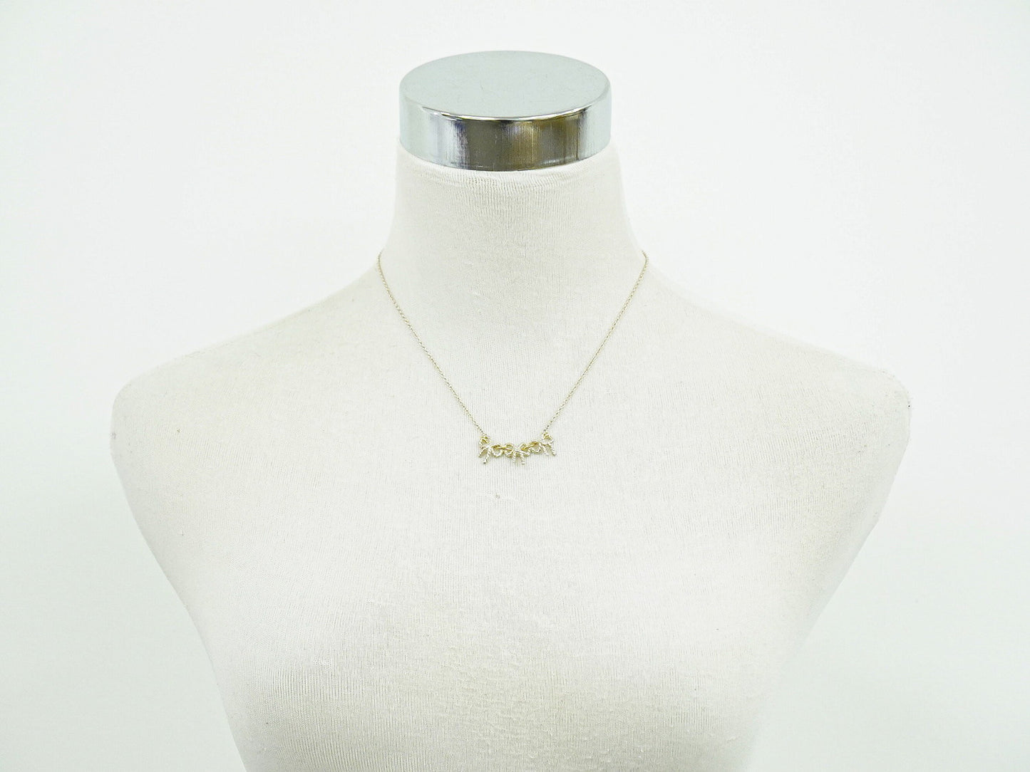 TIFFANY & Co. トリプルリボン 925 750 YG ネックレス シルバー イエローゴールド