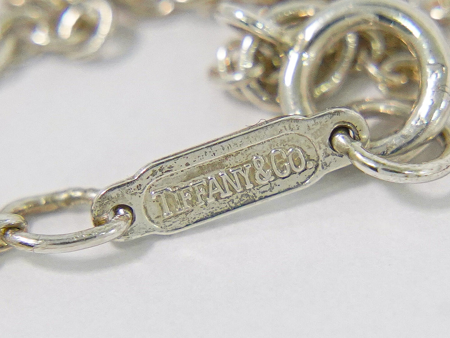 TIFFANY & Co. トリプルリボン 925 750 YG ネックレス シルバー イエローゴールド