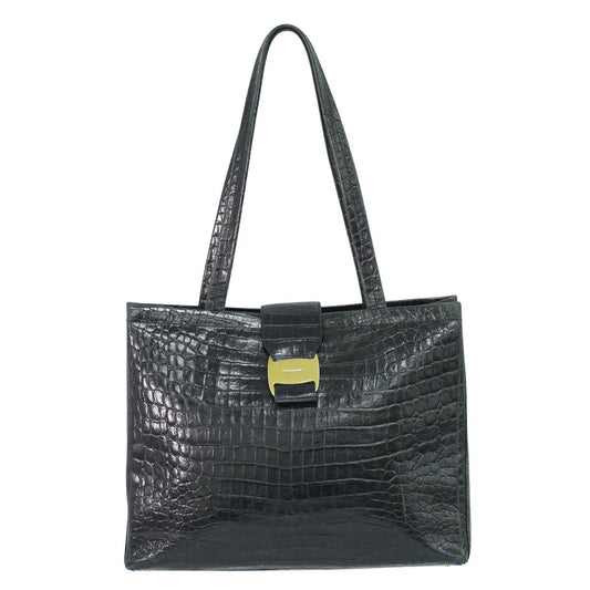 Salvatore Ferragamo ヴァラ ショルダーバッグ ブラック