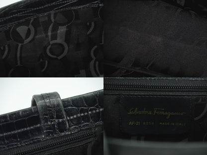Salvatore Ferragamo ヴァラ ショルダーバッグ ブラック