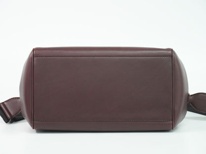 BOTTEGA VENETA イントレチャート 2WAY ショルダーバッグ ボルドー