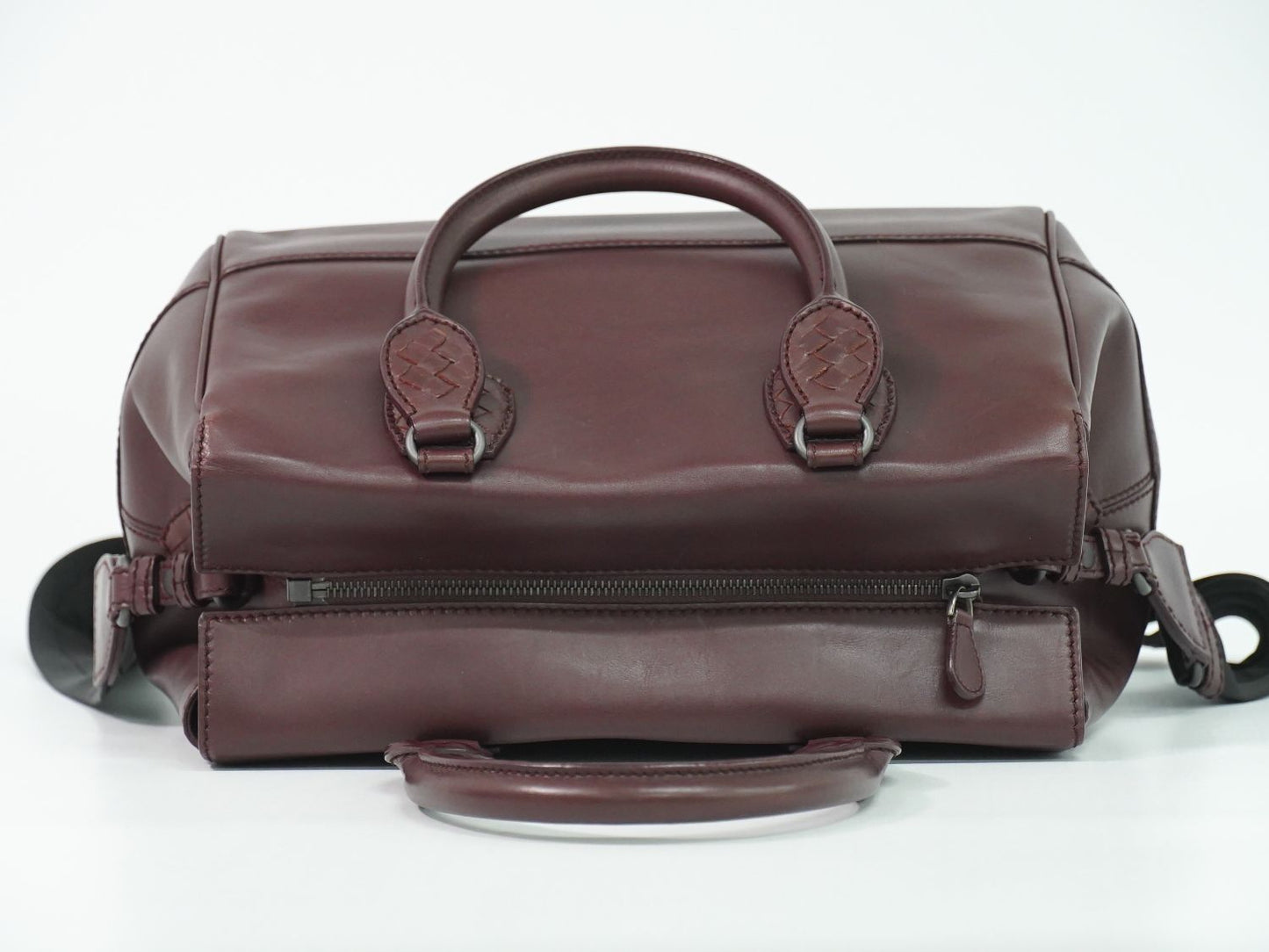 BOTTEGA VENETA イントレチャート 2WAY ショルダーバッグ ボルドー