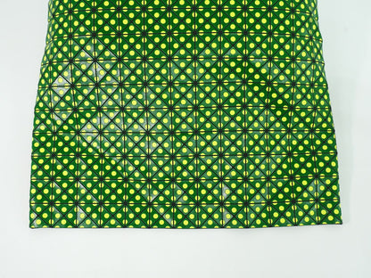 BAOBAO ISSEY MIYAKE ドット クラッチバッグ グリーン ホワイト