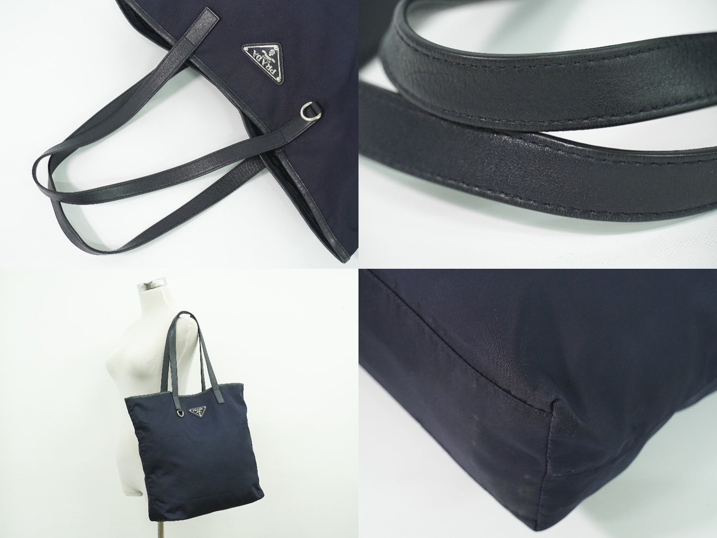 PRADA テスート ショルダーバッグ ネイビー BR4371