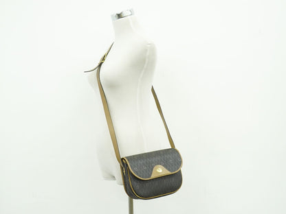 Christian Dior ハニカム柄 ショルダーバッグ ブラック