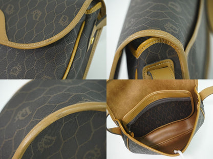 Christian Dior ハニカム柄 ショルダーバッグ ブラック