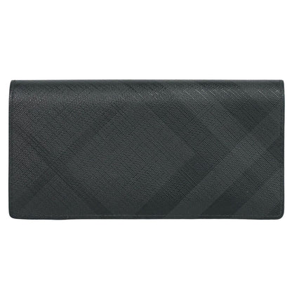 BURBERRY チェック柄 長財布 ブラック
