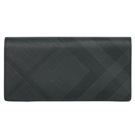 BURBERRY チェック柄 長財布 ブラック