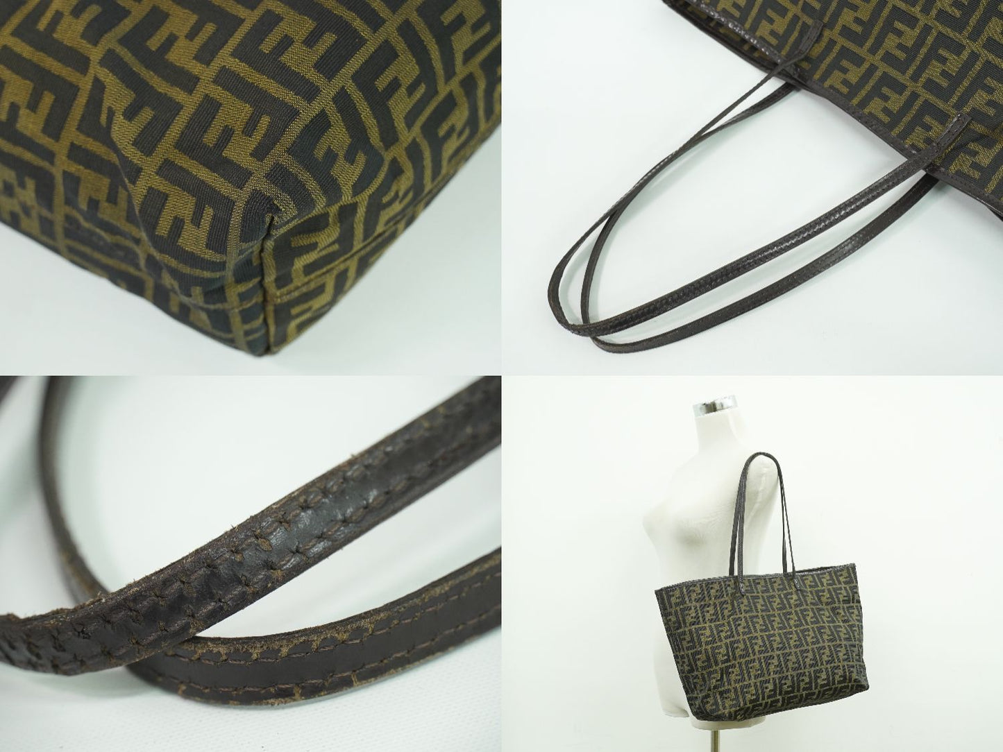 FENDI ズッカ ショルダーバッグ ブラウン