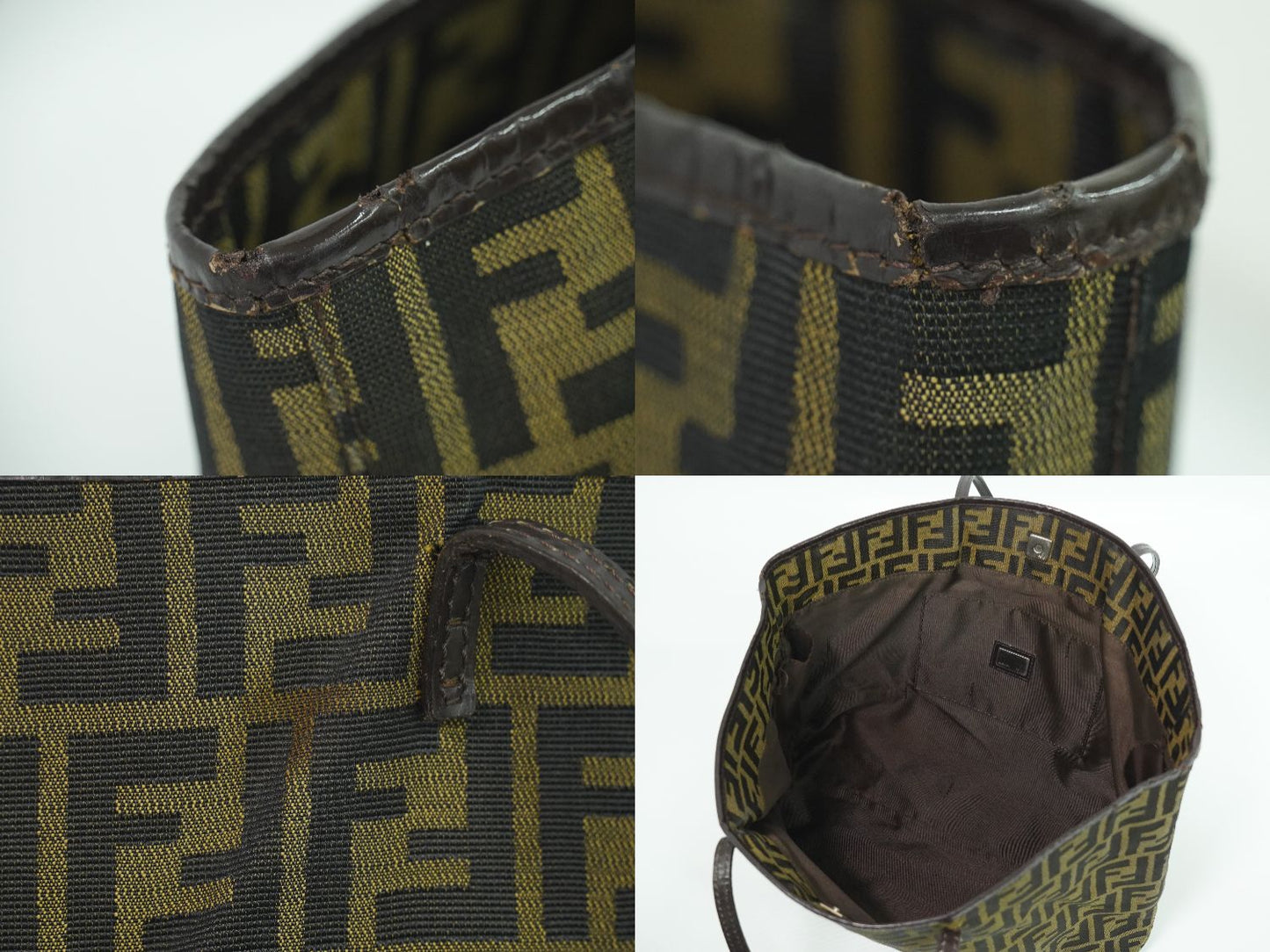 FENDI ズッカ ショルダーバッグ ブラウン