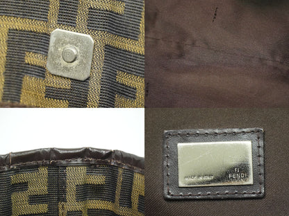FENDI ズッカ ショルダーバッグ ブラウン
