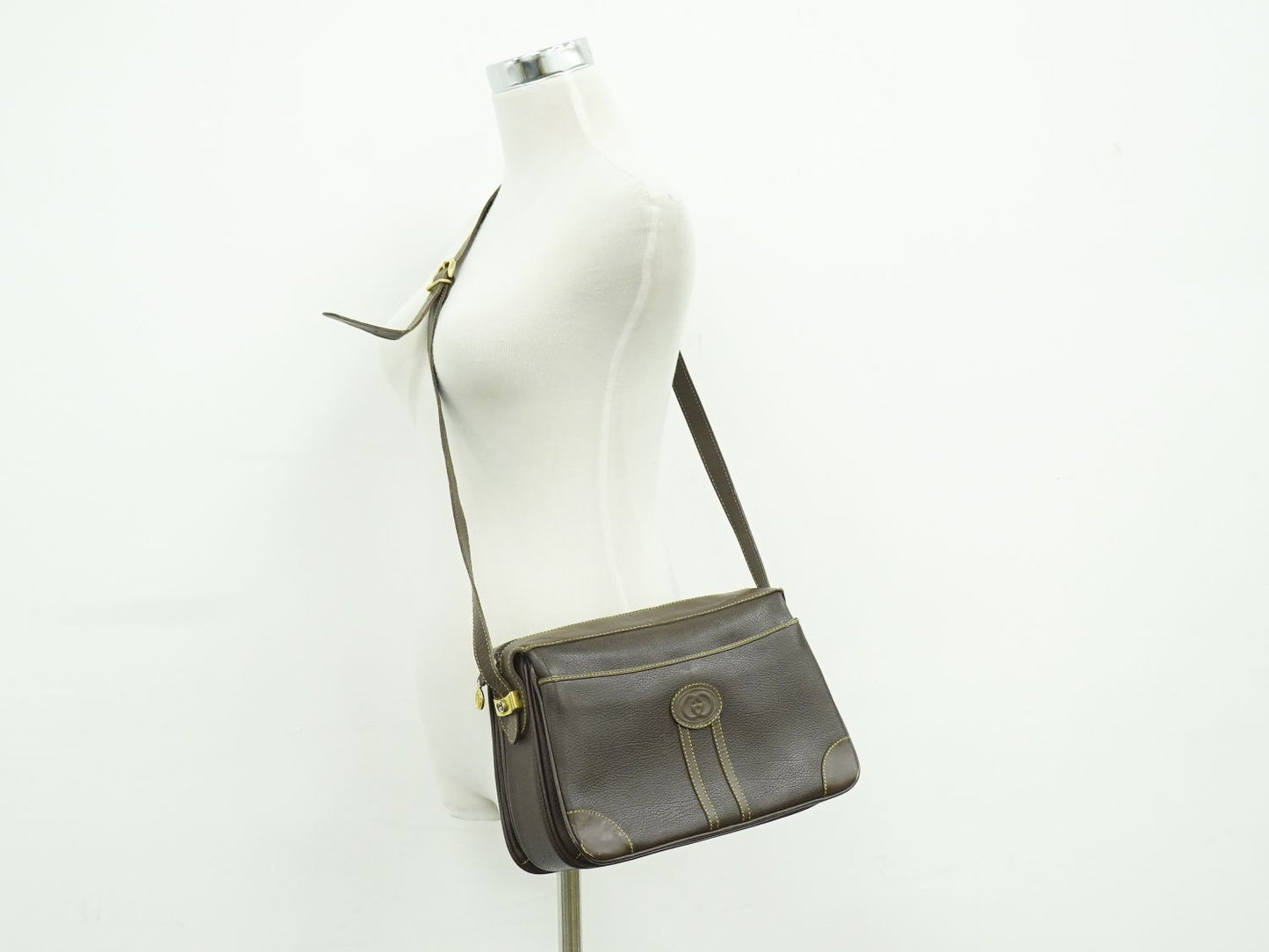 GUCCI オールドグッチ ショルダーバッグ ブラウン